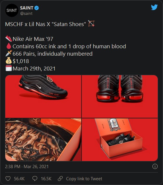 A Satanic Shoe Sells Out in Record Time. The Spirit of Antichrist is ...